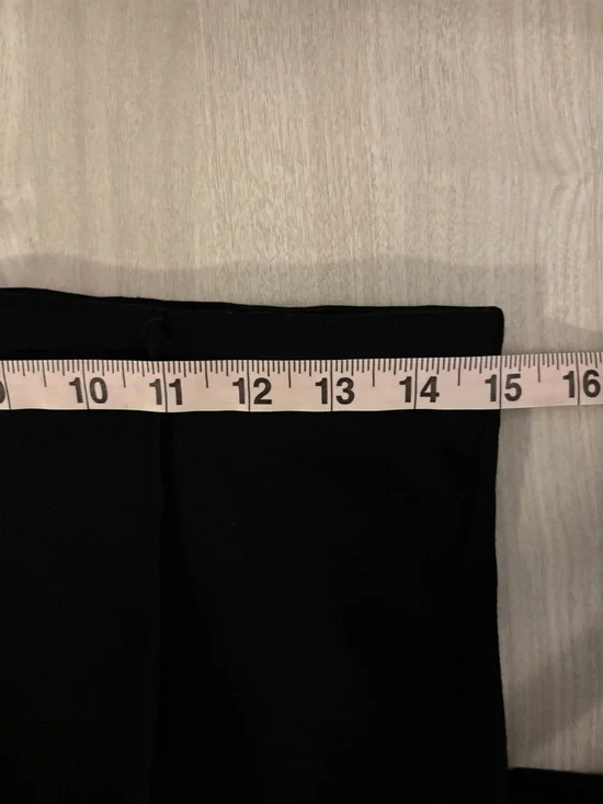 Anthropologie Maeve The Margot Kick Flare Cropped Pant Pull-On Black size S - Picture 9 of 9